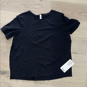 Lululemon size 12 Dash To Class Black Short Sleeve Tee